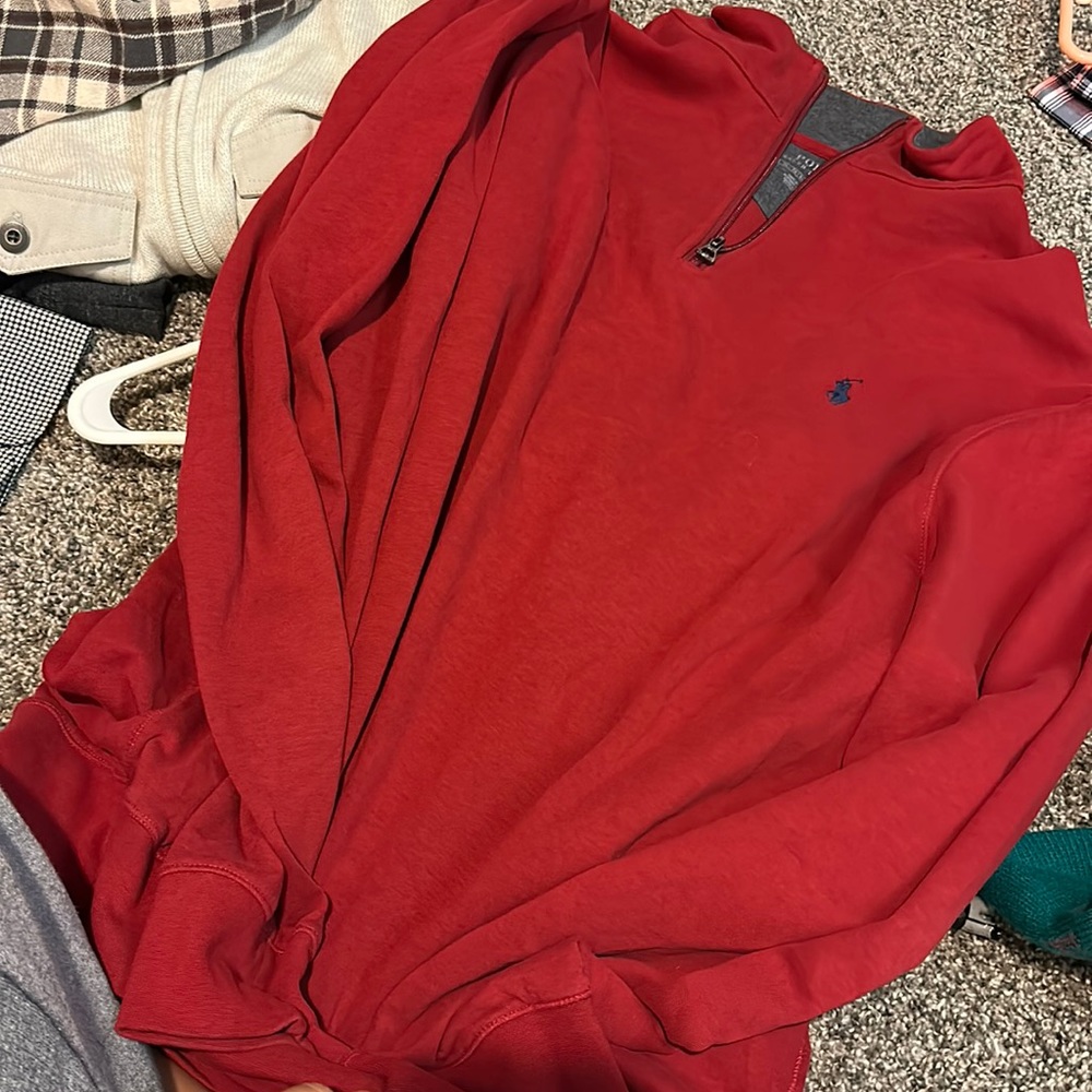 Men’s Ralph Lauren Long Sleeve 1/4 Zip Sweater Size XL